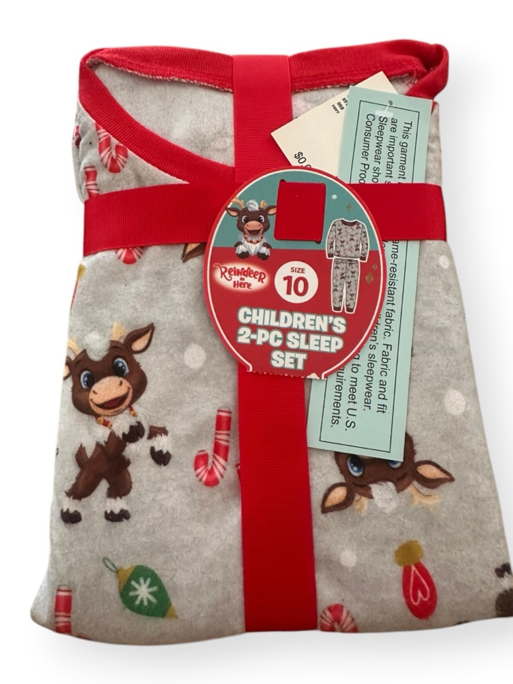 Reindeer in Here Kids 10 Children's 2-pc Sleep Pajamas Set Target Christmas